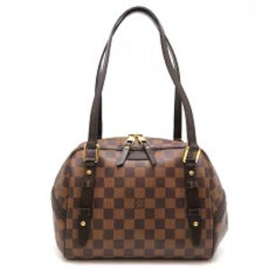 Louis Vuitton Rivington Handbag Damier Ebene Brown